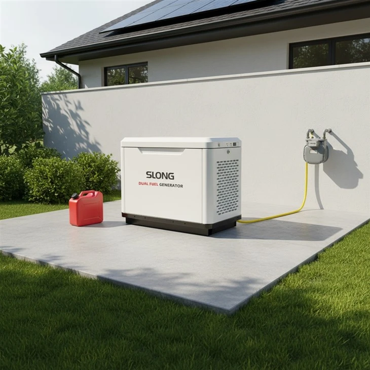 8kw generátor Rezidenčný generátor Tichý generátor zemného plynu LPG generátor Dvojpalivový domáci pohotovostný generátor ATS