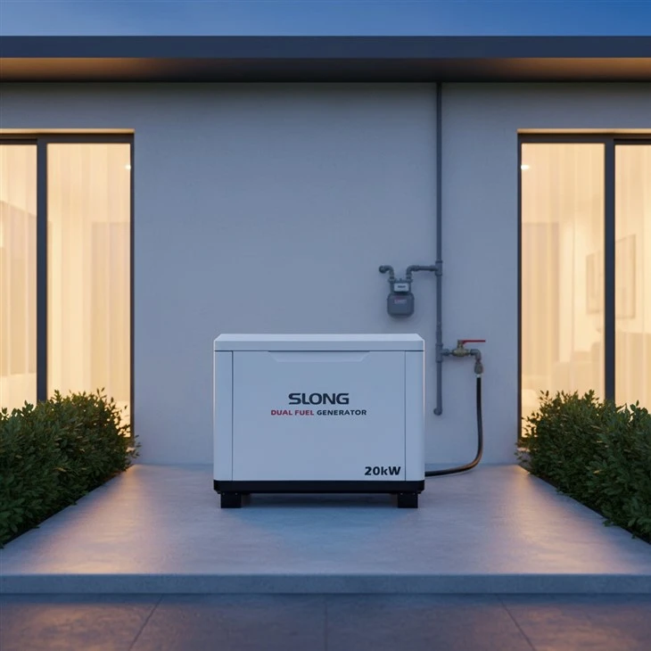Tichý generátor zemného plynu 5-20 kW Multi Fuel LPG Propán Benzín OEM